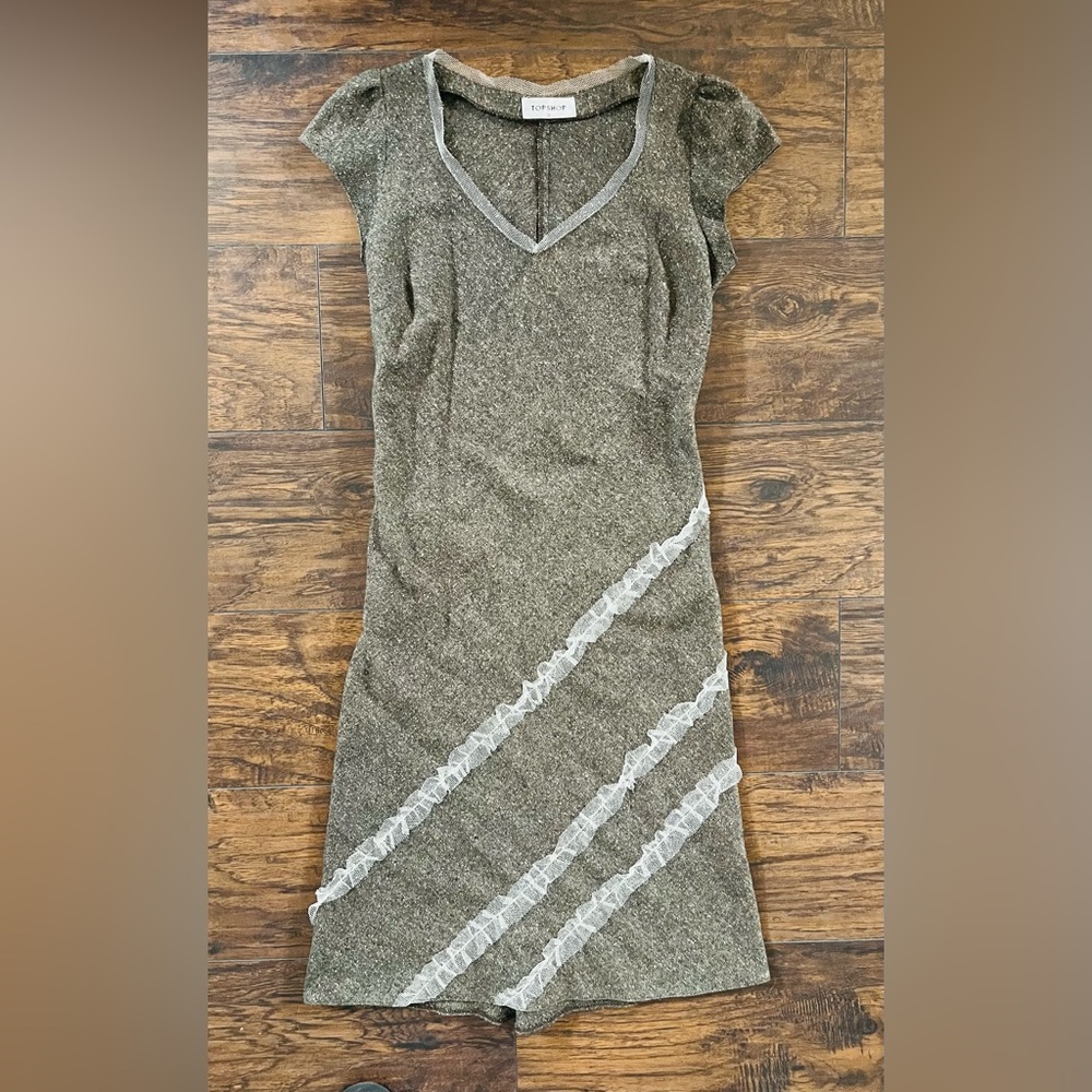 Topshop London Midi Dress Size UK 8 US 4